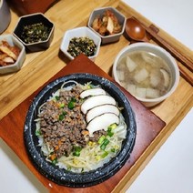 [금산돌그릇] 장수곱돌 돌솥 냄비 뚝배기 밥 미니 가마솥 누룽지 비빔밥 1인용, 160x80, 1개