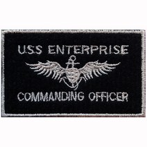 와펜 C528 - USS ENTERPRISE 블랙 밀리터리 마크
