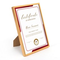 A4액자 골드 A4아크릴액자 고급상장액자 등록증액자