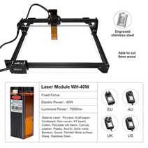 레이저커팅기 cnc조각기 컷팅기 가공기 커터 소형 레이저 조각기 전동각인기 인식표 다용도 3040 370410 기 프린터 나무가죽금속아크릴 호환, 우리를, 40w