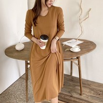 아이엠수 데일리 기모 후레아 원피스
