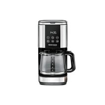 ROMMELSBACHER 필터 커피 머신 FKM 1000-1.5리터 12잔용 물탱크 유리 용기 시작 시간 사전 보온 기능 아로마 탈착식 홀더 1x4 영구