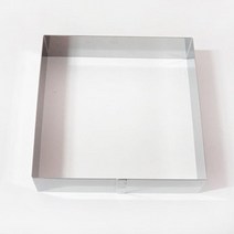 나nanr_카페테리아 베이킹 사각 무스링 소형 1개 킹틀 업소용링 가정용링 제빵용품 취미 무스 홈킹 모양 케이크만들기♥sksnfll