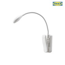 이케아 EBBARED 에바레드 건전지형집게스폿조명/집게형조명/무드등/취침등/스탠드, 화이트_504.457.11