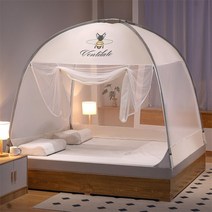 몽골게르텐트 대형 여름 유르트 모기장 설치없이 완전히 감싸는 커버 침대 캐노피 텐트 맨틀 가정용 직물, 05 005_01 100x200cm