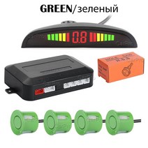 주차센서 후방감지기 차량검지기 Parktronic-자동차 주차 센서 키트 LED 디스플레이 자동차 레이더 역방, 07 green sensors