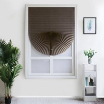 창문블라인드 우드블라인드 1pc 음영 자체 접착 반 창 부직포 접는 커튼 욕실 발코니