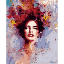 HANDONG 인물 유화 DIY 명화 반고흐 손으로 그리기 예술품 인테리어 예수 천사, PO090