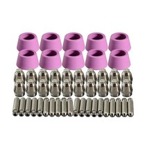 SG-55 AG-60 플라즈마 커터 토치 헤드 바디 40Amp - 60Amp 액세서리 소모품 키트 (팁 1.2mm 60A 키트 50개), Tips 1.2mm 60A kit 50pcs