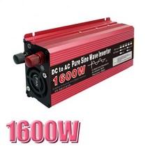 변압기 인버터순수 정현파 인버터 DC 12V 24V To 220V 전압 1000W 2200W 변압기 전력 태양광 자동차, 02 1600W_01 12V