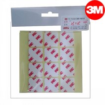 쓰리엠 3M 쓰리엠 네모 양면테이프 25*25mm 24p 다목적, 24개