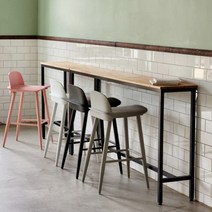 DF 참죽원목 홈바 테이블 바 카페 아일랜드 조리대 주문제작, 750mm