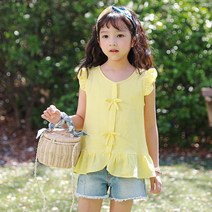보리보리/제니스튜디오 나리프릴윙블라우스, Yellow/5