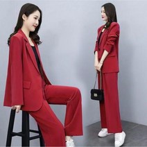 명품스타일 여성정장 의류 봄가을 얇은 블레이저 긴 바지 오피스 레이디 캐주얼 루즈한 재킷 의상