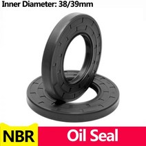 NBR 프레임 워크 오일 씰 TC 니트릴 고무 커버 더블 립 스프링 베어링 샤프트 ID * OD THK 38/39mm, 한개옵션1, 13 38x50x7(1pcs)