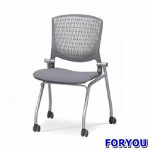 Foryou3154 회의용 바퀴의자 멜론 팔무 사출 쿠션 의자 책상 공부 사무, 레드