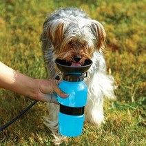 댕블러 강아지 산책 물통 물병 반려견 산책도우미 아쿠아 도그 휴대용 물병, 블루