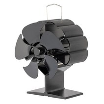 에코팬 캠핑무동력팬 무동력서큘레이터 난로 에코펜 5 블레이드 블랙 벽난로 열 구동 스토브 팬 로그 우드 버너 ecofan, 초록, 1개