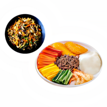 팜앤쿡 프리미엄 생일상차림 메뉴 2종 무쌈말이 소고기잡채 (부모님 생신상 메뉴 생신상차림), 1526g, 1세트