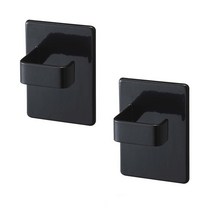 놀자리빙 마그네틱 자석 다용도 훅 후크 걸이 홀더 2개입, No.02 블랙 2P, 2개