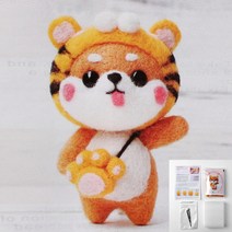 라이프랩 쉬운 펠트 인형 만들기 DIY 귀여운 인형 만들기 초등학생 중학생 만들기 재료 키트 어흥강아지
