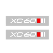 볼보 XC60 V40 V60 엠 블 럼에 대 한 자동 창 와이퍼 스티커 방수 전사 비닐 필름 DIY 장식 액세서리, 01 silver 2pcs