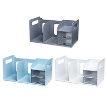 시스맥스 2단 서랍 책꽂이/42300/색상, 다크 그레이/42300