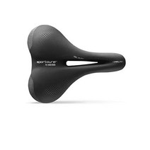 Selle Italia Kaalam Gel Flow 로드 및 트라이애슬론 자전거 안장 - 남성용 및 여성용 470g 블랙