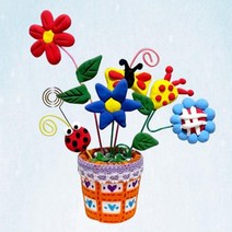 만들기대장 클레이 꽃화분 메모꽂이 만들기 학습만들기재료