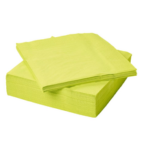 이케아 종이냅킨 냅킨 예쁜냅킨 테이블냅킨 집들이 카페 40x40cm 10매, 04. 애플 그린 10매