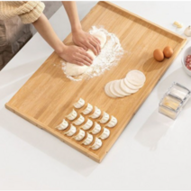 가정용 롤링 반죽 도마 대나무 도마 밀 빵 주방용 가정용 원목 대형 도마 조리판, 50 * 35