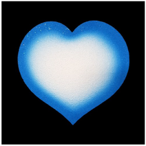 (디머스) 교실 게시판 환경 구성 꾸미기 폼아트 스치로폼 모양판 하트판 파랑 (중)