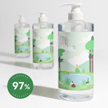 [피부과 수딩젤] 아리라끄 대용량 알로에 수딩젤 97% 1000ml, 1개, 1l