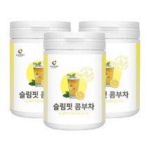 뉴트로웨이slimfit 콤부차230g 3통콤부차티 사과초모식초 타피오카식이섬유 유산균 레몬과즙분말 에리스리톨 홍차추출분말 프락토올리고당 22종혼합유산균