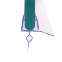 샤워부스물막이 화장실 칸막이 욕조 물때방지 실리콘, 6mm유리x2.1m