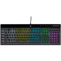 (미국직배송) 커세어 K55 RGB PRO-Dynamic 백라이트 게이밍 키보드 블랙, K55 PRO LITE RGB Frustration F