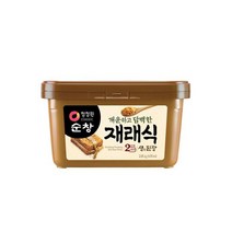 청정원순창 개운하고 담백한 재래식 생된장, 2.8kg, 2개