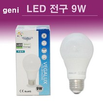 GENI LED전구 9W, 전구색