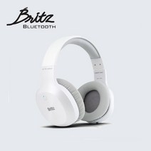 브리츠 유무선 W800BT QPLUS 블루투스 헤드폰, 화이트