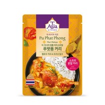 티아시아 게살 푸팟퐁 커리 170g 바닷 가재살 코코넛 크림 정통 타이 스타일 전자렌지 전자레인지 1분 간편 조리 요리, 2개