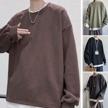 [옷잘남] 라운드넥 긴팔티셔츠 레이어드 맨투맨 캐주얼티 INSUM108