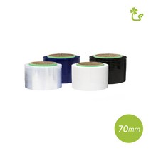 (미니 핸드랩전선랩 70mm) 잘풀리는 공업용랩 스트레치필름, 슬리터 투명 23T-230M, 70mm - 1개
