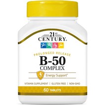 21세기센트리 비타민 B50 컴플렉스 60 타블렛, 1개, 기본