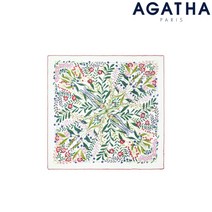 [아가타] SB-2WHA135WH 코튼 사각 핸드스카프 베리가든 화이트