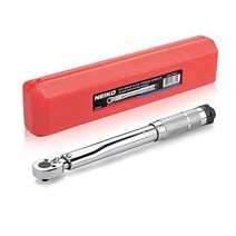 Neiko NEIKO 03714A 0.6cm(1 4 인치) 드라이브 조절식 클릭 토크 렌치 | SAE 20 200 인치 파운드 크롬 바나듐 스틸 27.3cm(10.75 길이, Adjustable Click Torque Wrench
