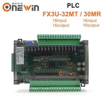 CNC 컨트롤러 모션 제어 FX3U-32MT PLC 산업용 제어 보드 6AD 2DA 릴레이 출력 RTC RS485 CAN 통신 FX1N fx, 01 FX3U-32MT