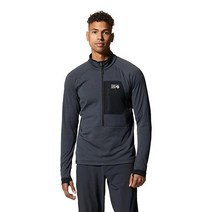 Mountain Hardwear 남성용 표준 폴라텍 파워 그리드 하프 지퍼 재킷 스테이트 오렌지 L