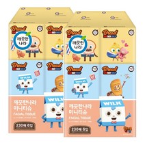 깨끗한나라 브래드이발소 미니각티슈 230매x6입x2팩