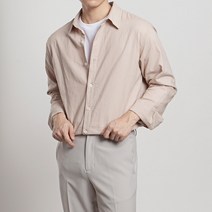 오나크 / 스타일에스 남자 빅사이즈 무지 린넨 긴팔 셔츠
