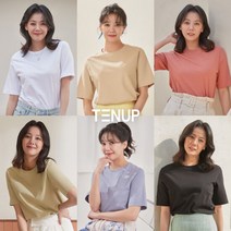 텐업 여성 오가닉 코튼 티셔츠 6종